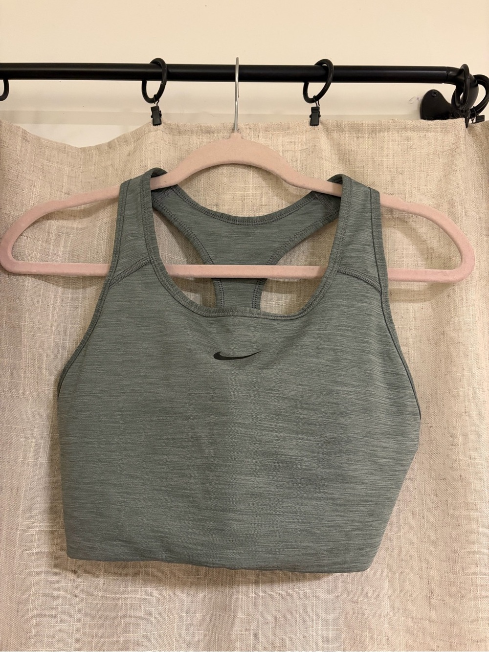 Nike Sage Green Racerback Sports Bra